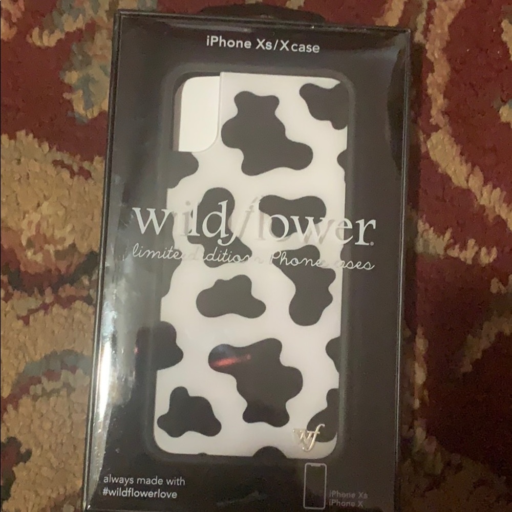 cow iphone x/xs wildflower case